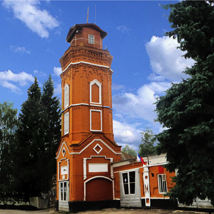 the town of Trubchevsk. Fire tower 1894 Built on the money of merchant I. I. Gamow