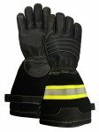 Five-fingered leather fireman's gloves article 7982