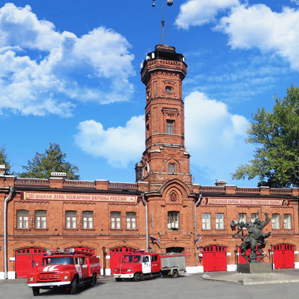 Saint-Petersburg. Fire tower 1884, Architect V. G. Shalamov