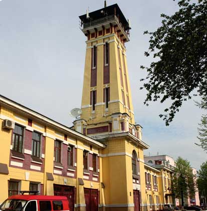 the city of Yaroslavl. Fire tower, 1911, Architect G., Sirenko